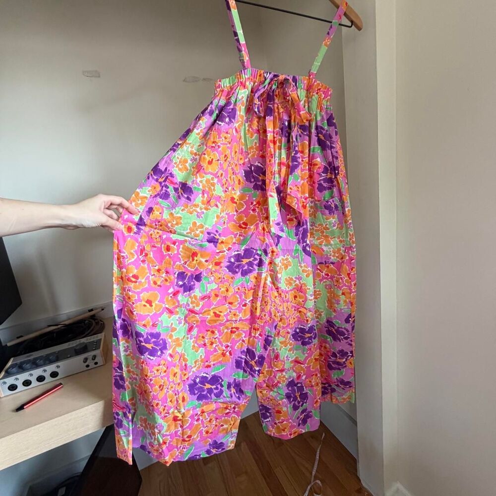 Karlie Wide-Leg Floral Jumpsuit Small NWOT